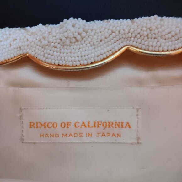 Vintage Rimco of California white micro beaded purse - Picture 7 of 7